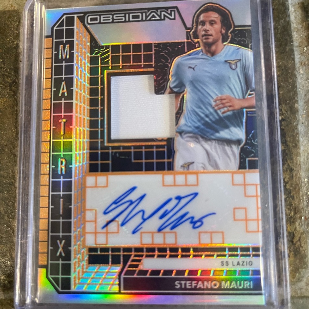 Stefano Mauri 2020 Panini Obsidian Matrix 43/50 Auto Patch